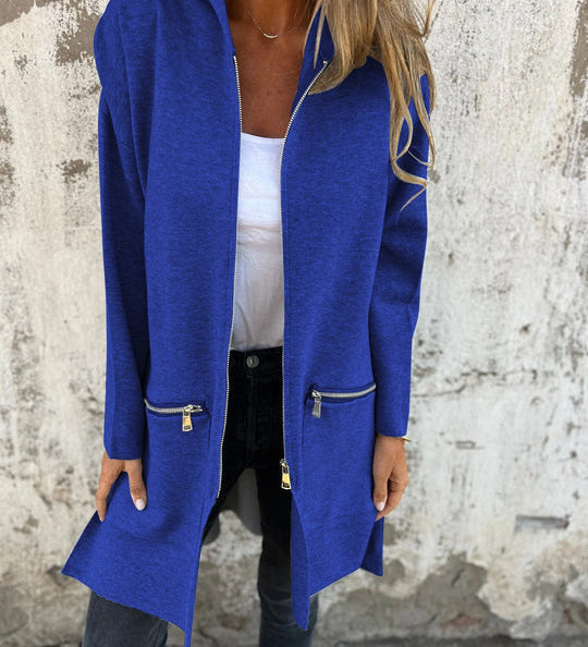 Greta – Lange Kapuzenjacke
