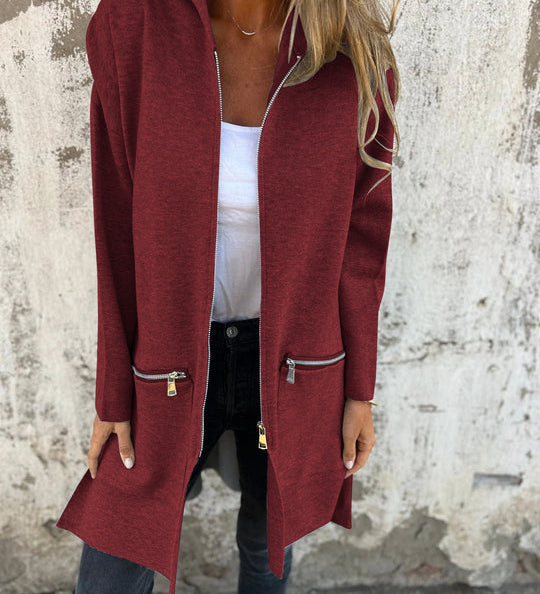 Greta – Lange Kapuzenjacke