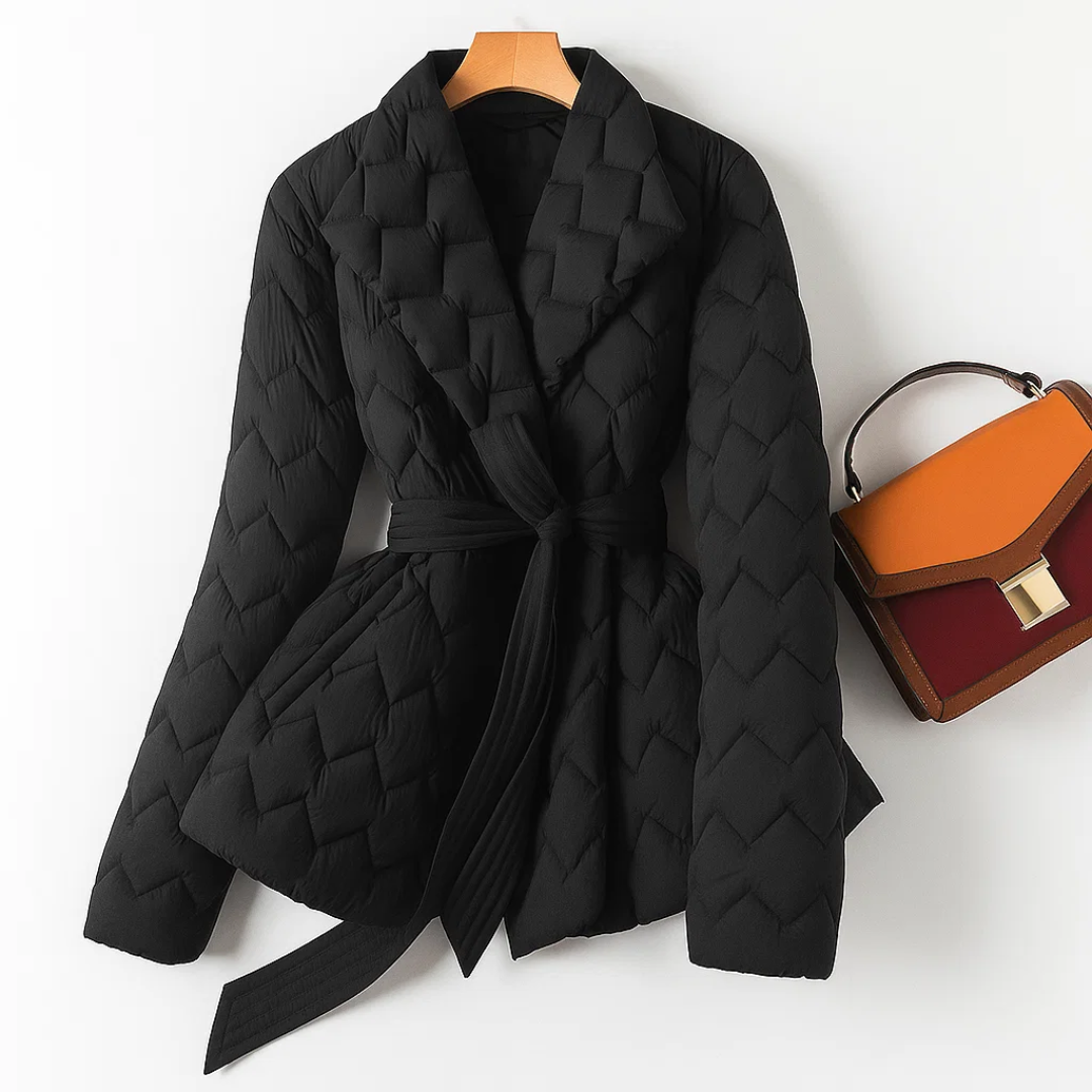 Sofia - Steppjacke mit Taillengürtel