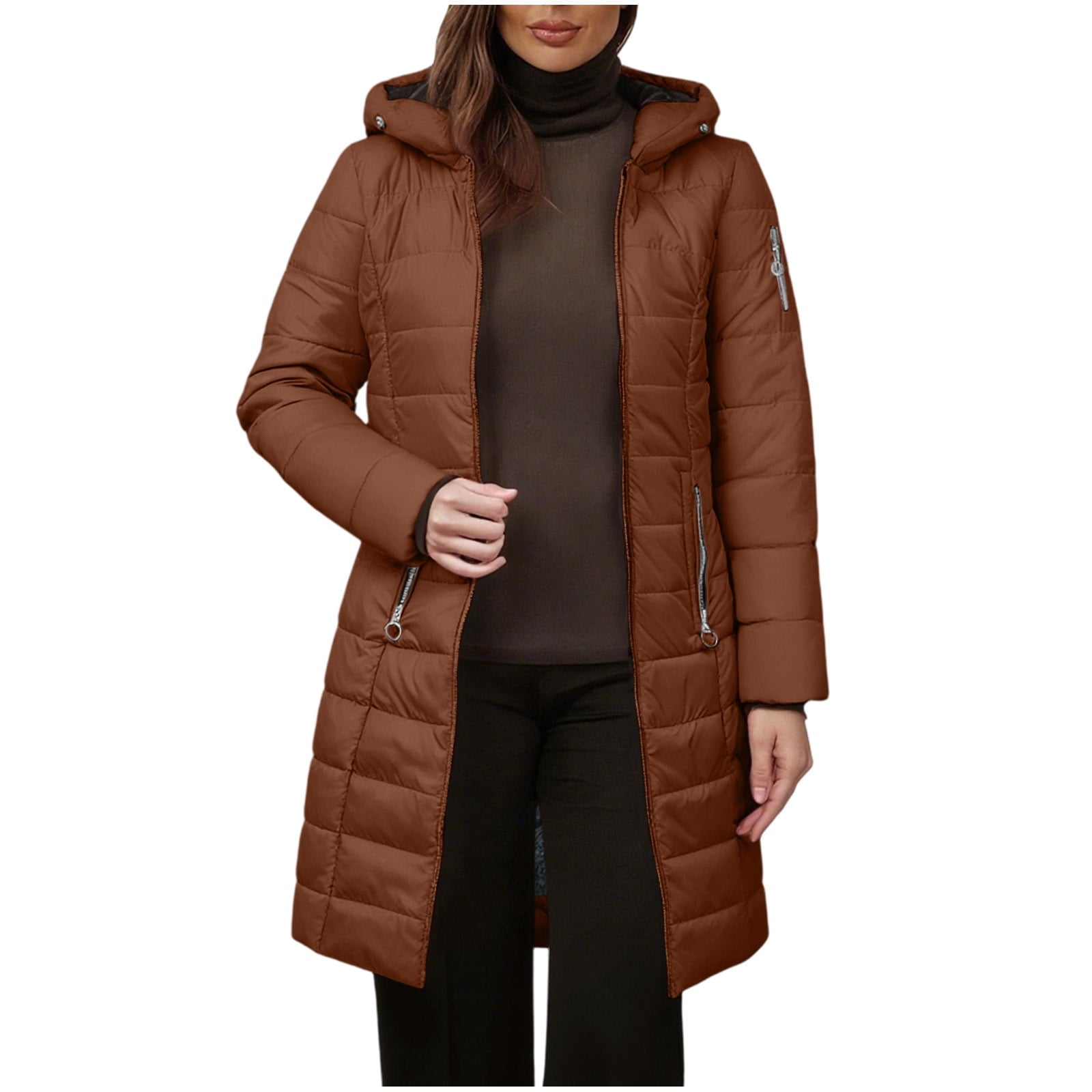 Amalia Dicke Kapuzen-Winterjacke