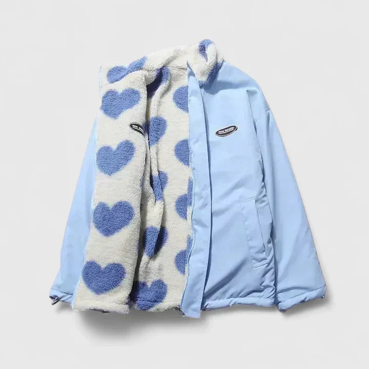 Vea – Teddyjacke mit Herzmotiv