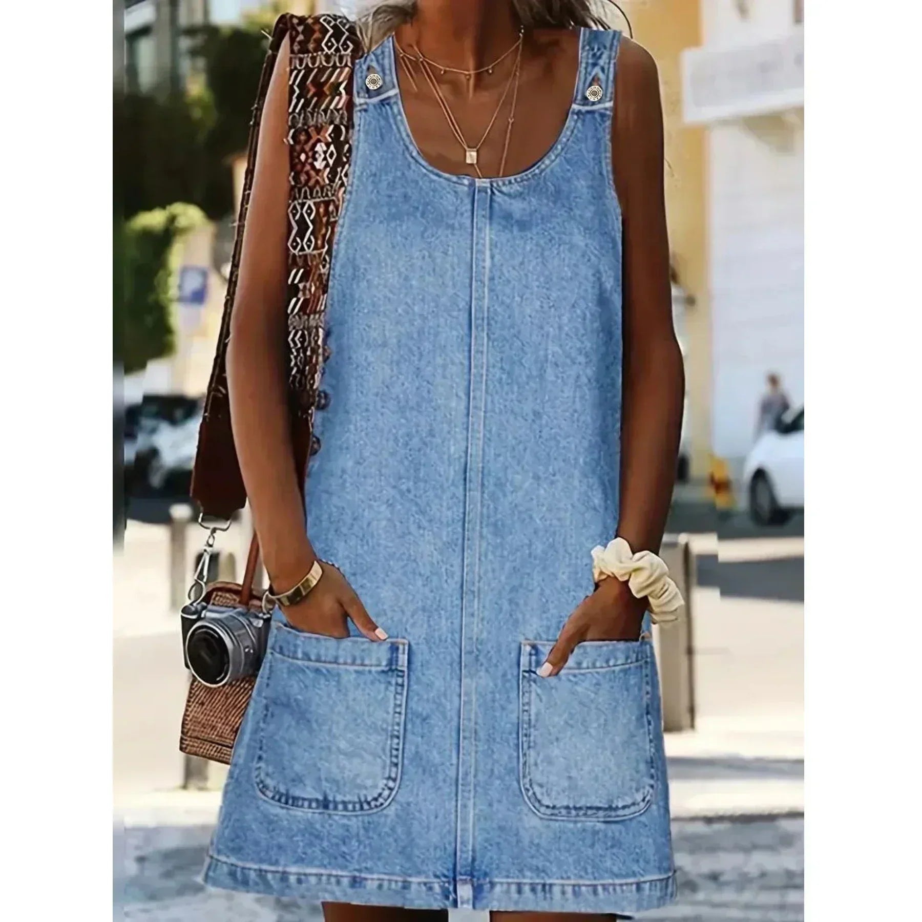 Jessica | Lässiges Denim-Kleid