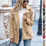 Amelie flauschiger Teddy-Mantel für Damen