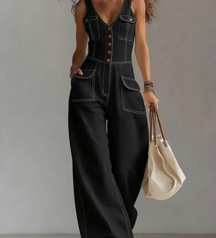 Megan | Lässige Denim-Latzhose