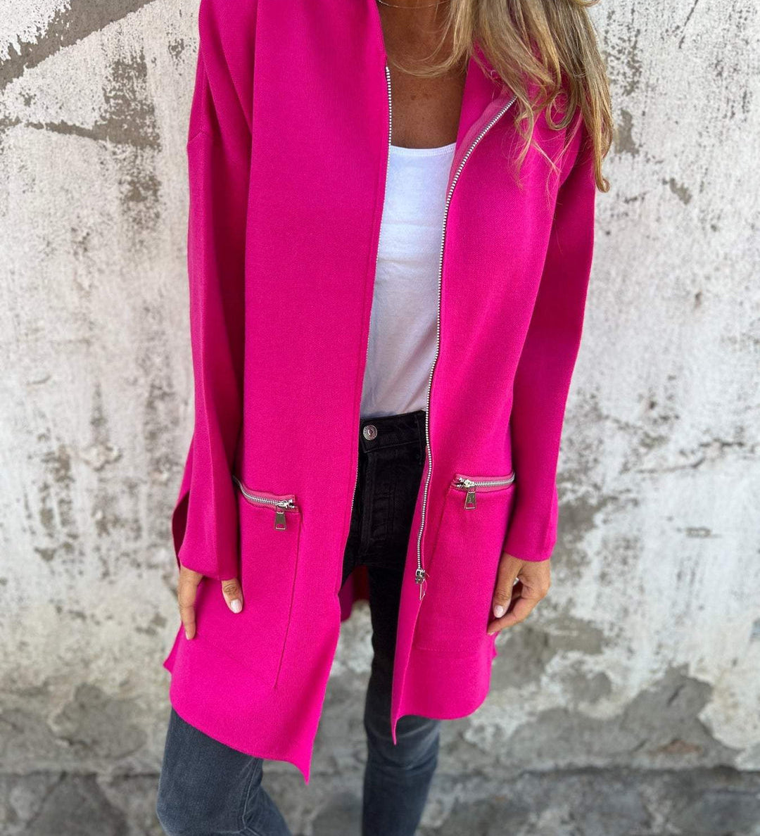 Greta – Lange Kapuzenjacke
